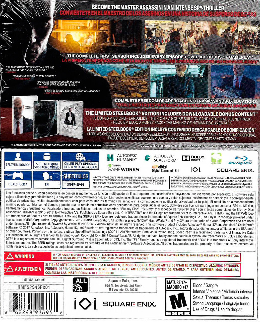 HITMAN THE COMPLETE FIRST SEASON STEELBOOK EDITION - Image 2