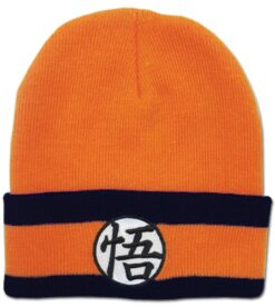 GORRO BEANIE DRAGON BALL Z GOKU LOGO NARANJA