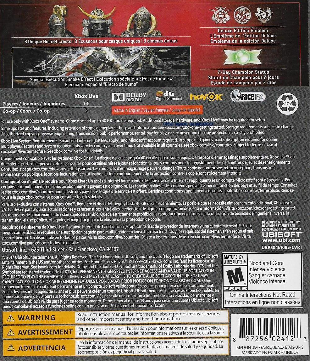 FOR HONOR DELUXE EDITION - Image 2