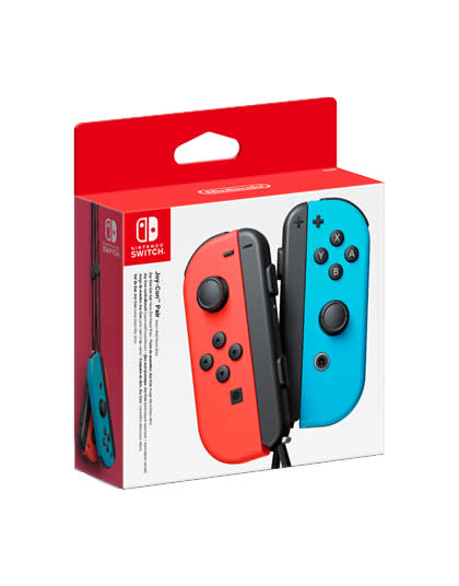 CONTROLES JOY CON L R AZUL Y ROJO NEON - Image 3