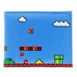 CARTERA MARIO BROS CLASICO AZUL