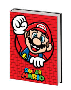 LIBRETA PREMIUM SUPER MARIO ROJA