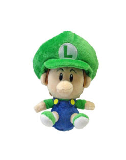 PELUCHE MARIO BROS BABY LUIGI 15 CM
