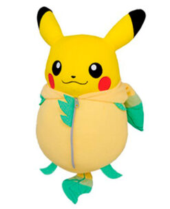 PELUCHE POKEMON PIKACHU EN SLEEPING BAG DE LEAFEON 18 CM
