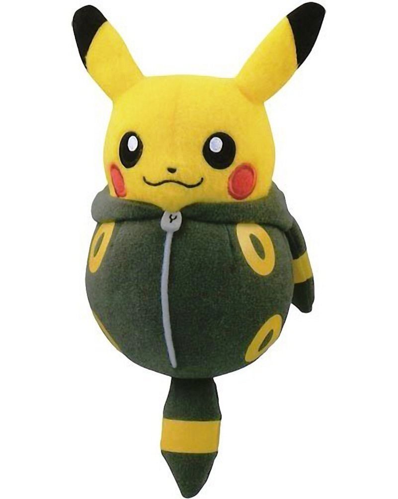 PELUCHE POKEMON PIKACHU EN SLEEPING BAG DE UMBREON 26 CM