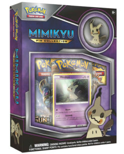 CAJA POKEMON TRADING CARD GAME MIMIKYU PIN COLLECTION