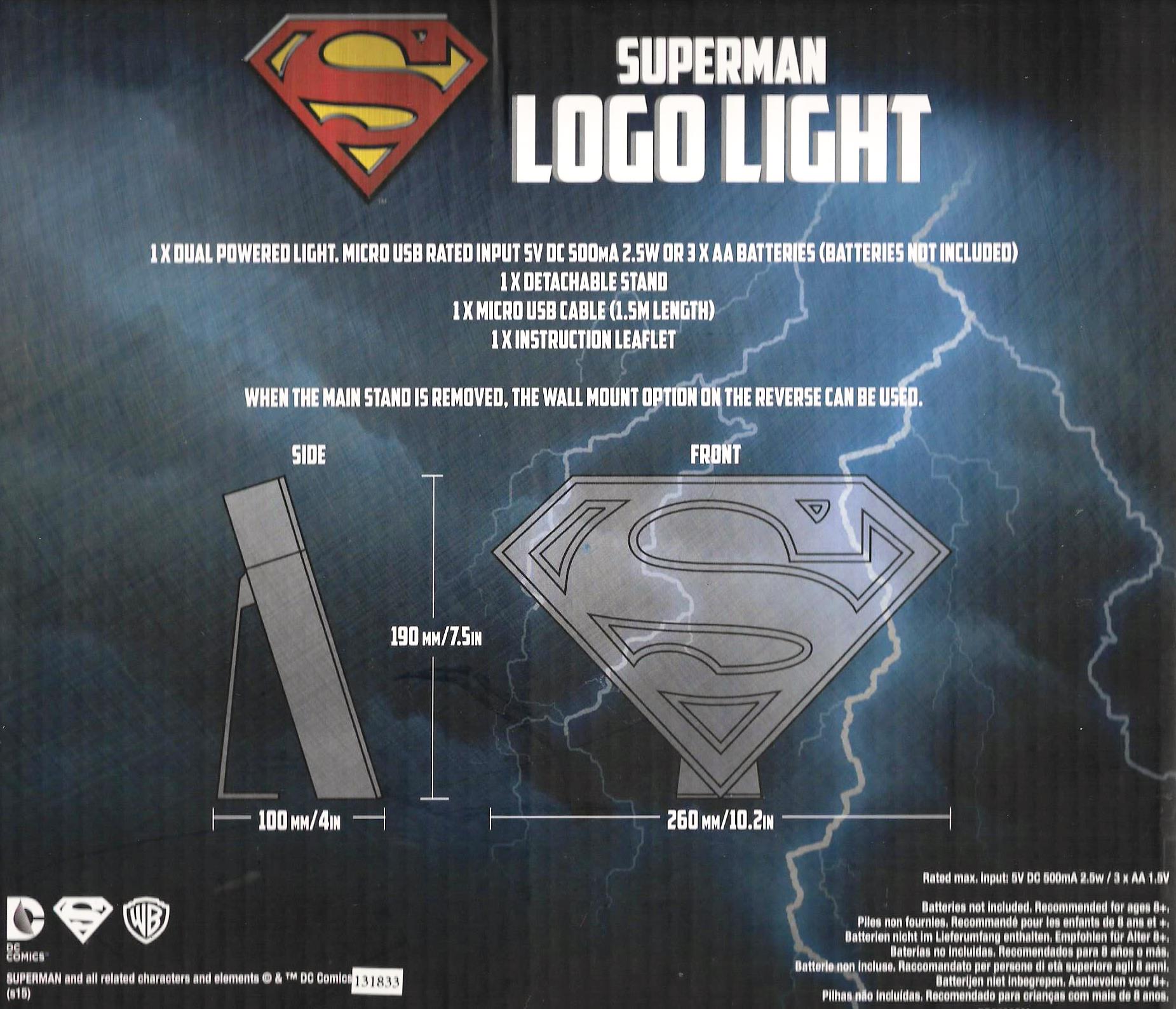 LAMPARA SUPERMAN LOGO - Image 2