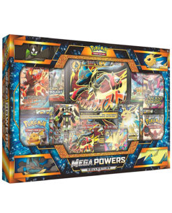 CAJA POKEMON TRADING CARD GAME SUN AND MOON MEGA POWERS COLLECTION MEGA LUCARIO EX