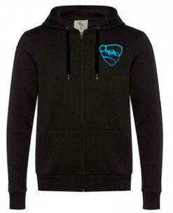 SUDADERA ROCKET LEAGUE LOGO AZUL NEGRA MEDIANA