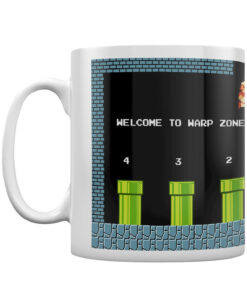 TAZA DE CERAMICA SUPER MARIO BROS WELCOME TO THE WARP ZONE