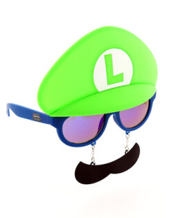 LENTES DE SOL SUPER MARIO LUIGI MUSTACHE