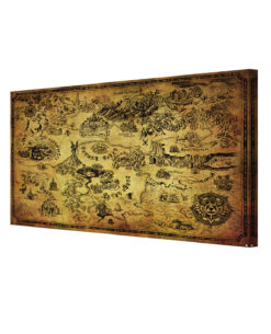 CUADRO THE LEGEND OF ZELDA MAPA DE HYRULE