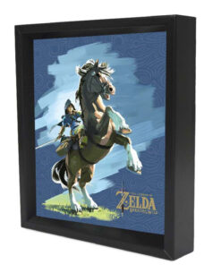 CUADRO TE LEGEND OF ZELDA BREATH OF THE WILD LINK Y EPONA