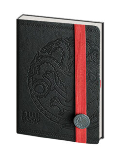LIBRETA GAME OF THRONES CASA TARGARYEN FIREBLOOD NEGRA