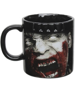 TAZA DE CERAMICA THE WALKING DEAD BEWARE OF BITERS NEGRA