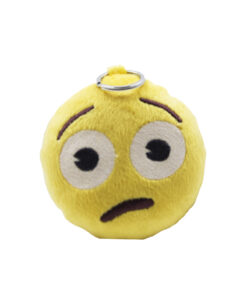 LLAVERO PELUCHE EMOJI CARITA CONFUNDIDA 10 CM
