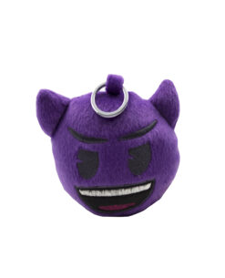 LLAVERO PELUCHE EMOJI CARITA DE DIABLO 10 CM