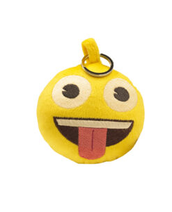 LLAVERO PELUCHE EMOJI CARITA SACANDO LA LENGUA 10 CM