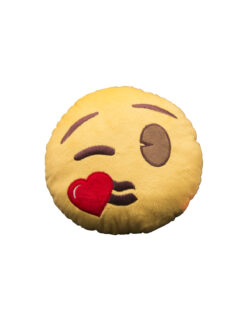 PELUCHE EMOJI CARITA ENVIANDO UN BESO 20 CM