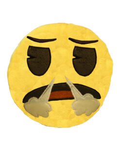 PELUCHE EMOJI CARITA DE ENFADO 20 CM