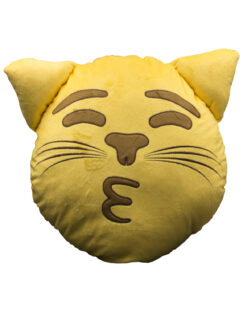 PELUCHE EMOJI CARITA DE GATO BESANDO 41 CM