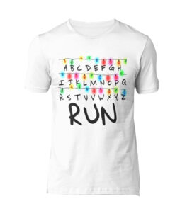 PLAYERA STRANGER THINGS RUN BLANCA MEDIANA