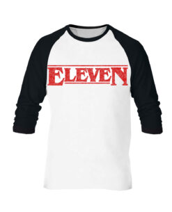 PLAYERA MANGA LARGA STRANGER THINGS ELEVEN BLANCA MEDIANA