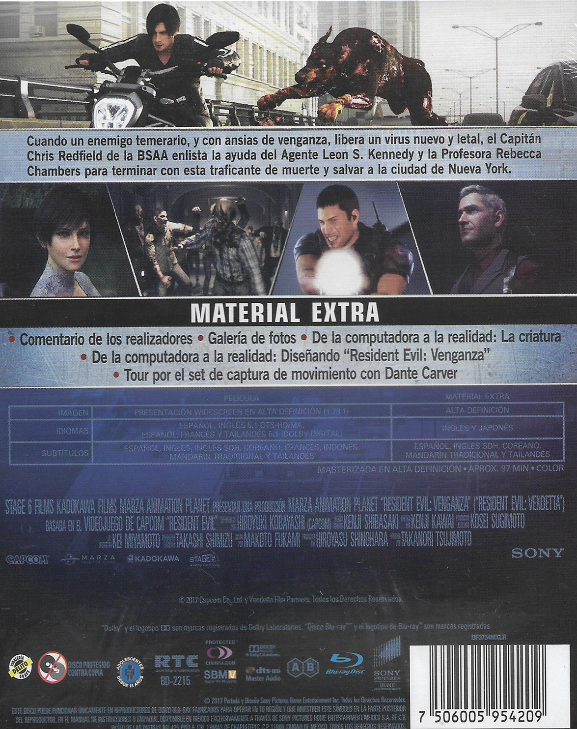 RESIDENT EVIL VENDETTA BLU-RAY - Image 2