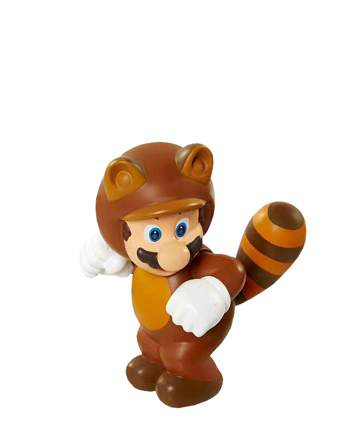FIGURA MUNDO NINTENDO MARIO BROS CON TRAJE TANOOKI