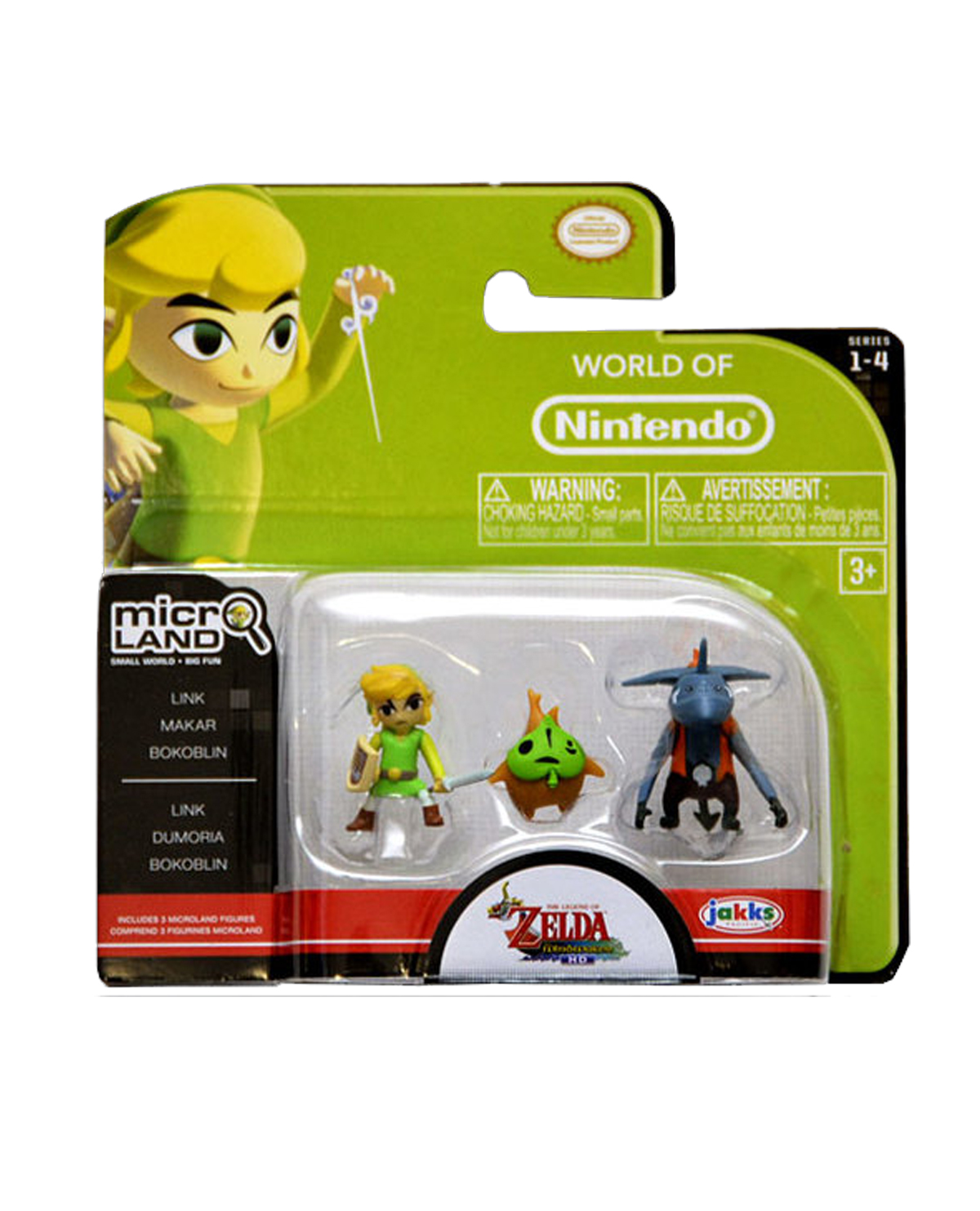 FIGURA MUNDO NINTENDO ZELDA THE WIND WAKER PAQUETE TRIPLE LINK MAKAR Y BOKOBLIN - Image 2