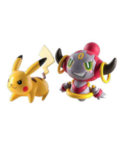FIGURA POKEMON SET DOBLE PIKACHU VS HOOPA CONTENIDO