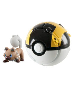 FIGURA POKEMON ULTRA BALL Y ROCKRUFF