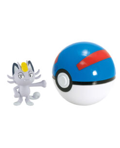 FIGURA POKEMON GREAT BALL Y ALOLAN MEOWTH