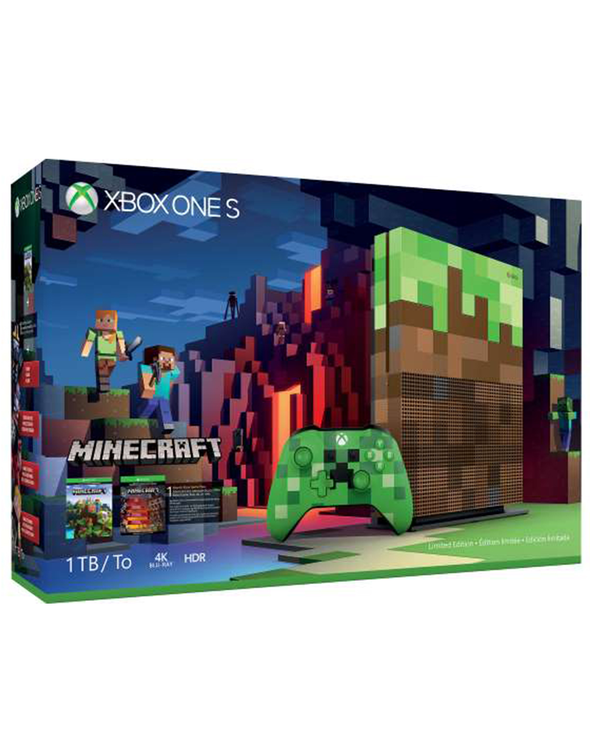 CONSOLA XBOX ONE S 1TB MINECRAFT EDICION LIMITADA