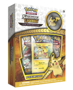 CAJA POKEMON TRADING CARD GAME SHINING LEGENDS PIKACHU PIN COLLECTION