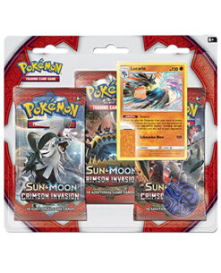 TRIPLE SOBRE POKEMON TRADING CARD GAME SUN AND MOON CRIMSON INVASION LUCARIO