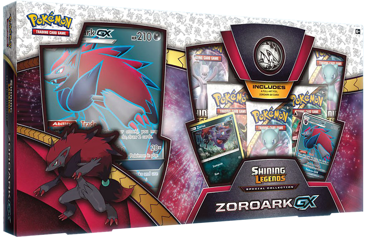 CAJA POKEMON TRADING CARD GAME SHINING LEGENDS ZOROARK-GX COLLECTION