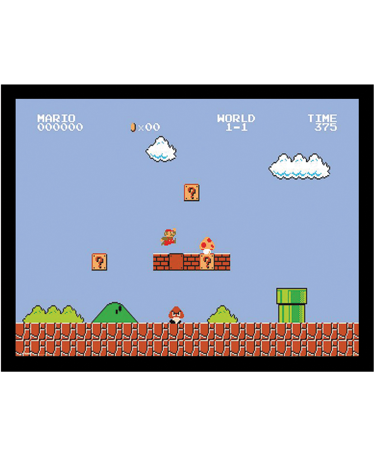 CUADRO SUPER MARIO BROS WORLD 1-1