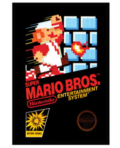 CUADRO SUPER MARIO BROS NES COVER