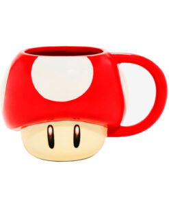 TAZA DE CERAMICA MOLDEADA SUPER MARIO HONGO