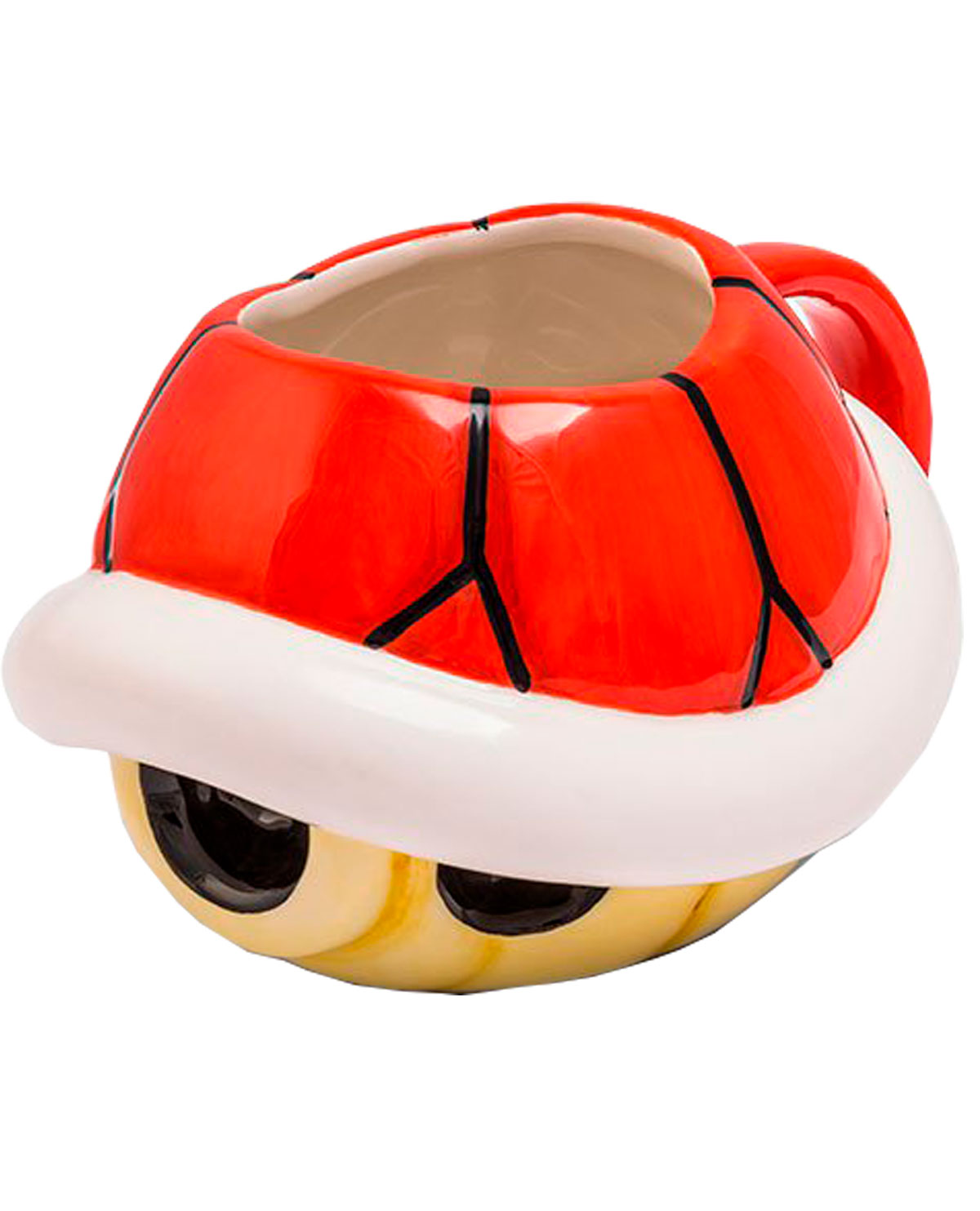 TAZA DE CERAMICA MOLDEADA SUPER MARIO CAPARAZON ROJO