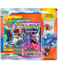 TRIPLE SOBRE POKEMON TRADING CARD GAME CON PIN PRIMAL GROUDON