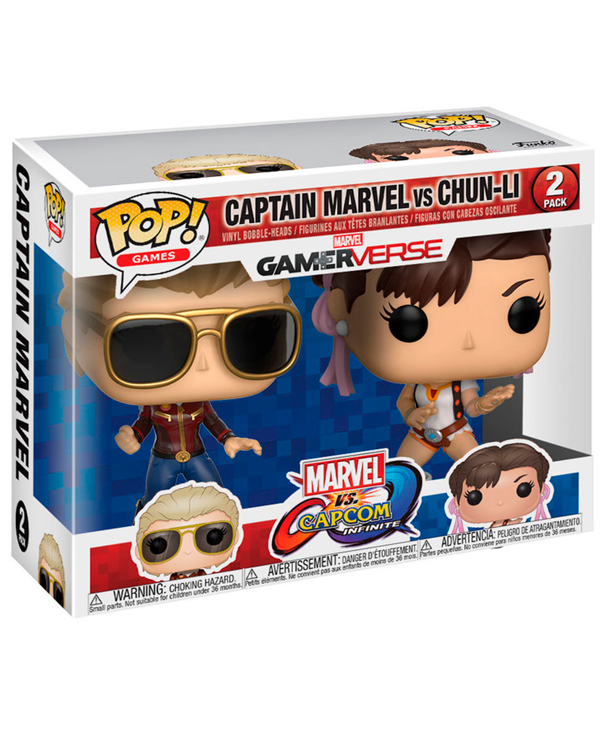 FIGURA POP MARVEL VS CAPCOM CHUN LI Y CAPTAIN MARVEL - Image 2
