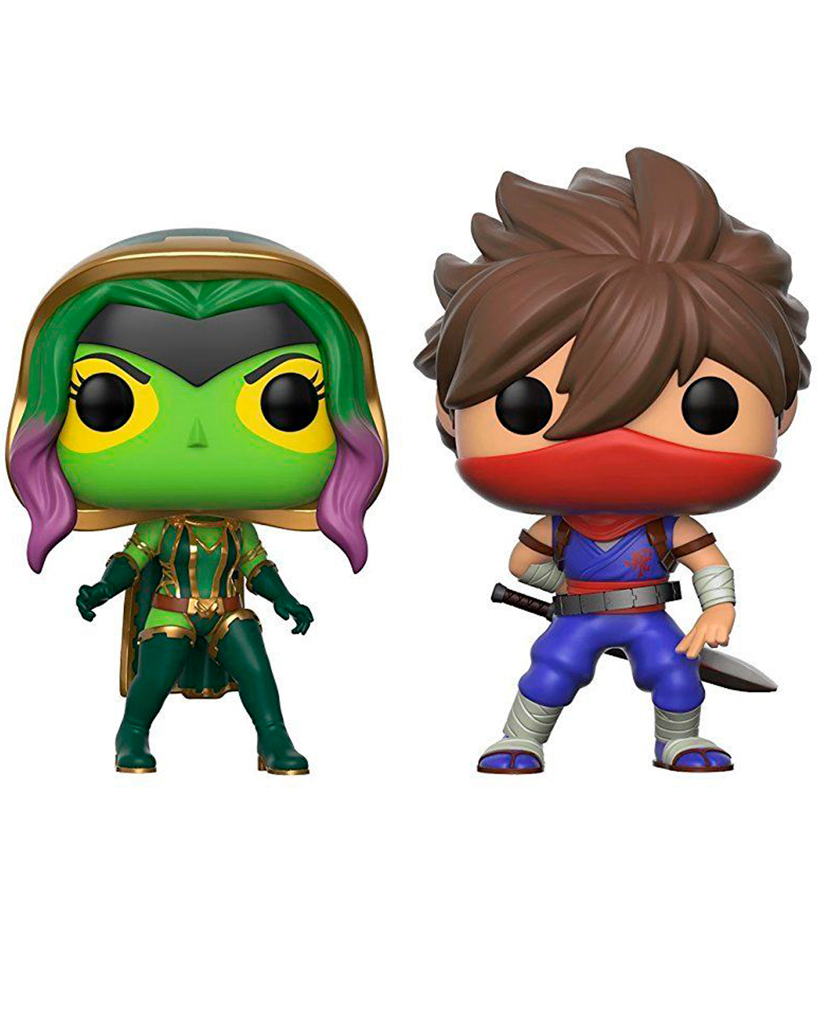 FIGURA POP MARVEL VS CAPCOM GAMORA Y STRIDER