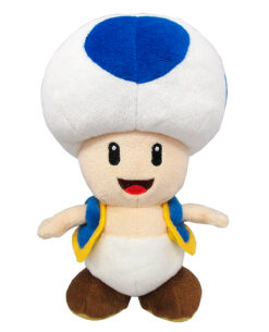 PELUCHE MARIO BROS TOAD AZUL 20 CM
