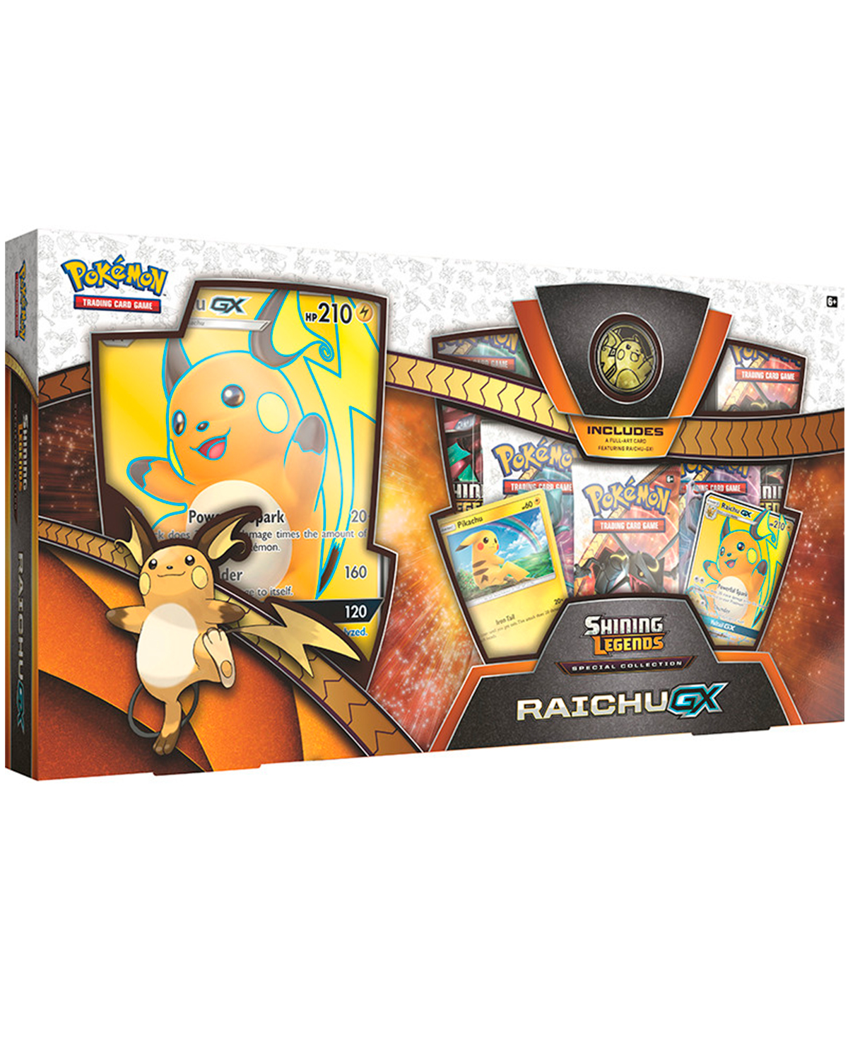 CAJA POKEMON TRADING CARD GAME SHINING LEGENDS RAICHU GX