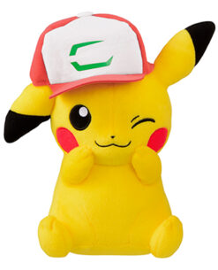 PELUCHE POKEMON PIKACHU CON GORRA SUN AND MOON 28 CM