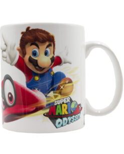 TAZA DE CERAMICA SUPER MARIO ODYSSEY BLANCA
