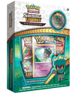 CAJA POKEMON TRADING CARD GAME SHINING LEGENDS MARSHADOW PIN