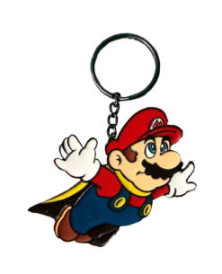 LLAVERO METALICO SUPER MARIO WORLD MARIO CON CAPA